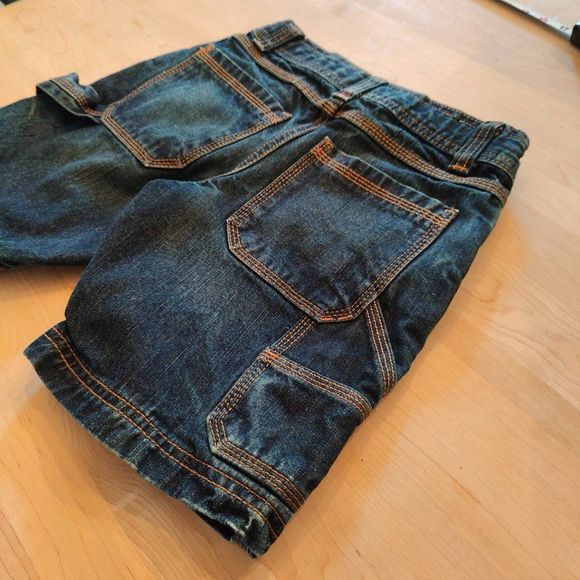 Girls Jean Shorts - Arizona Jeans -  Size 8 Husky - No Fraying. - Picture 6 of 11